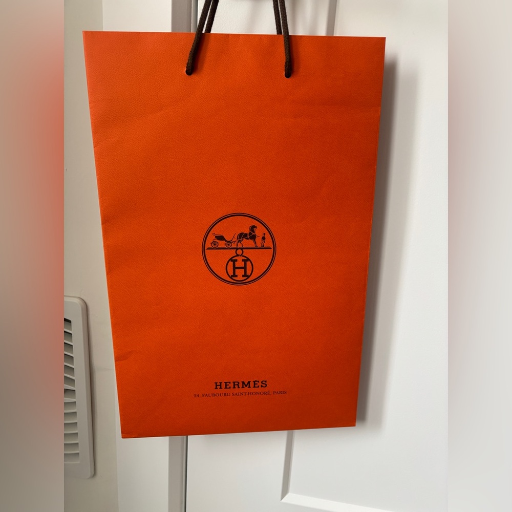 Hermes gift shopping bag